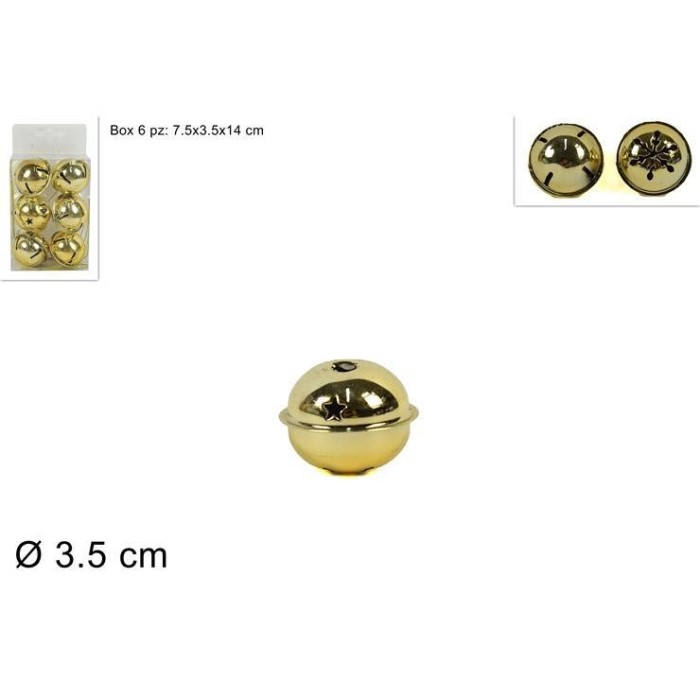CAMPANELLINI 3.5CM 6PZ ORO